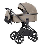 Carrello Коляска 2 в 1 Ultimo CRL-6516 / цвет Pearl Beige (бежевый, черная рама)					