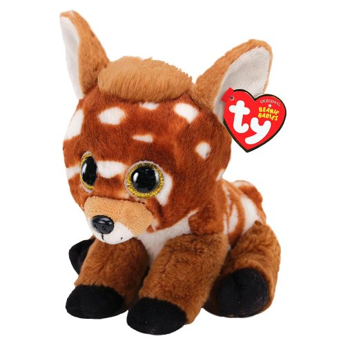 TY Мягкая игрушка Beanie Babies Оленёнок Buckley / цвет коричневый