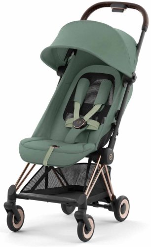 Cybex Прогулочная коляска Coya / цвет Leaf Green (зеленый), рама Rosegold